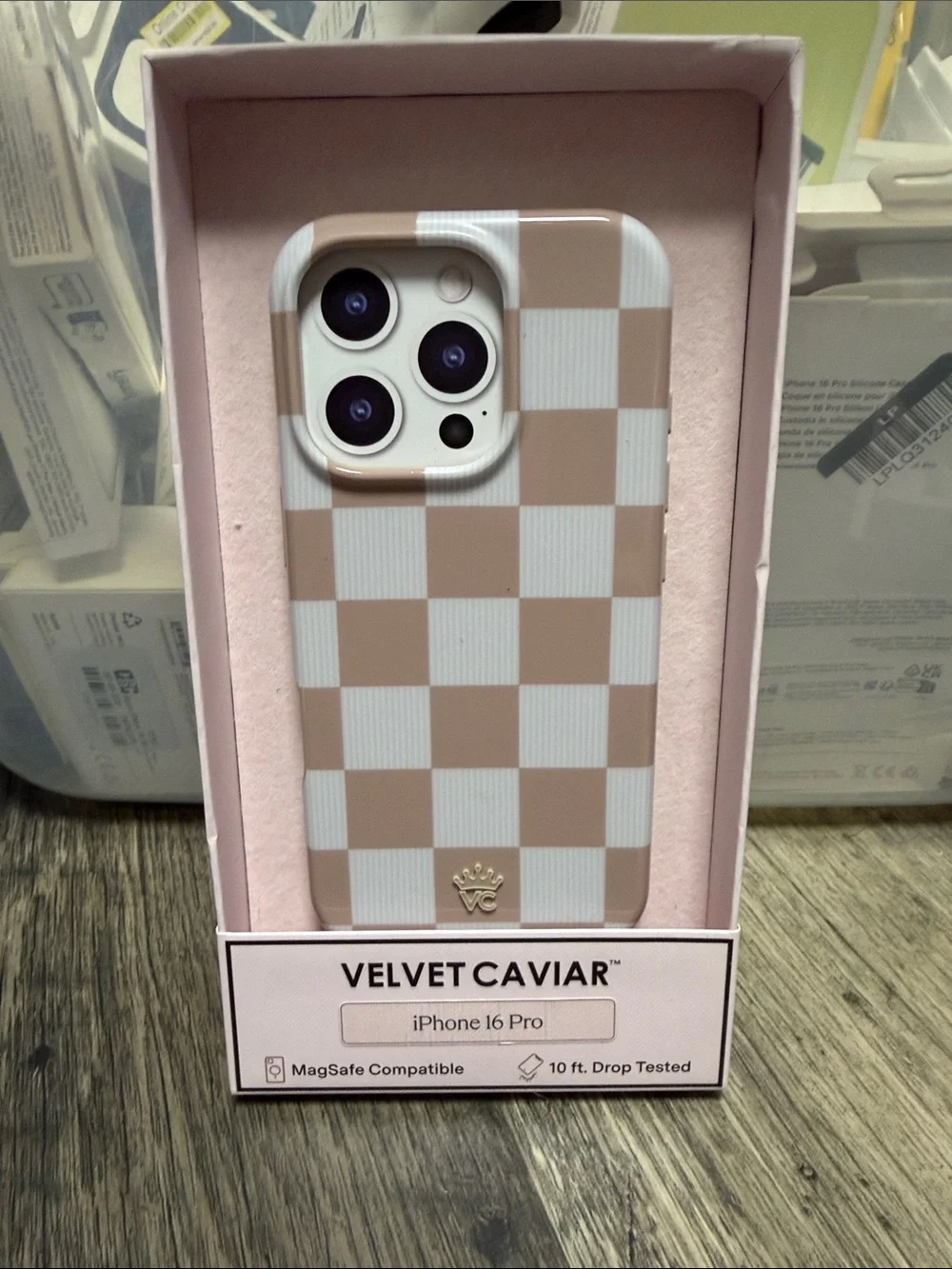 Velvet Caviar Checkerboard iPhone 16 Pro Case